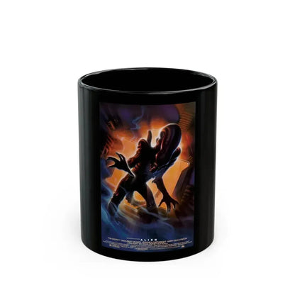 ALIEN (10TH ANNIVERSARY) 1979 Movie Poster - Black Coffee Mug 11oz - Go Mug Yourself