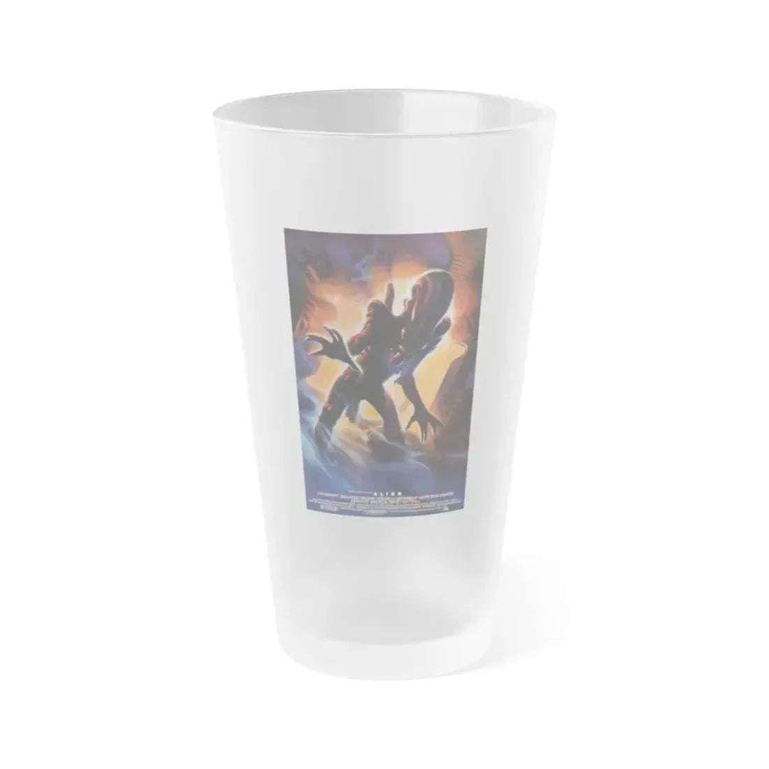 ALIEN (10TH ANNIVERSARY) 1979 Movie Poster - Frosted Pint Glass 16oz Default Title - Go Mug Yourself