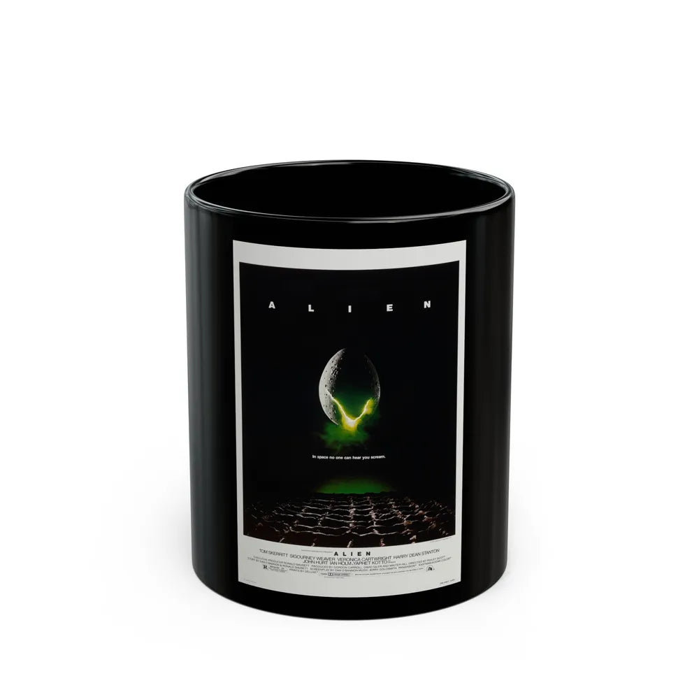 ALIEN 1979 Movie Poster - Black Coffee Mug-11oz-Go Mug Yourself