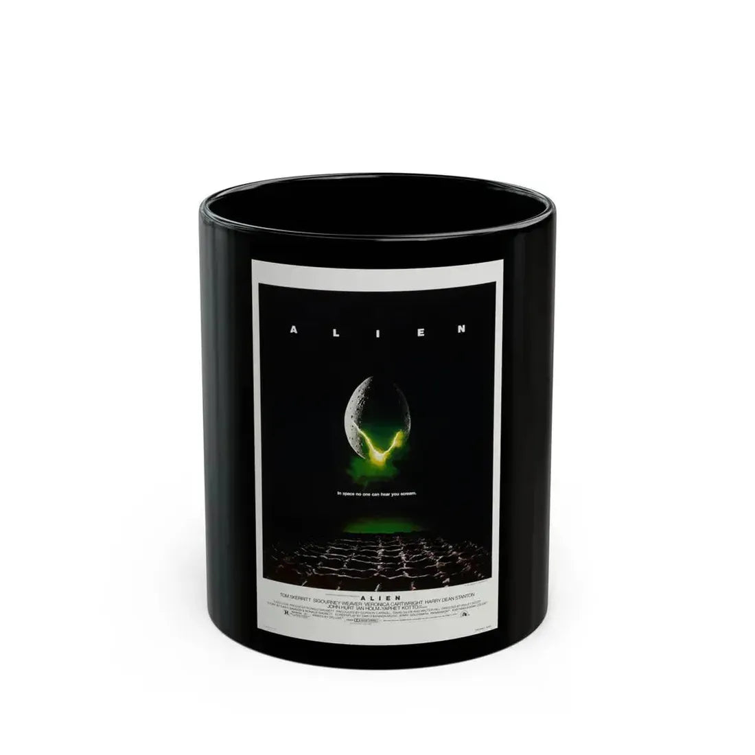 ALIEN 1979 Movie Poster - Black Coffee Mug 11oz - Go Mug Yourself