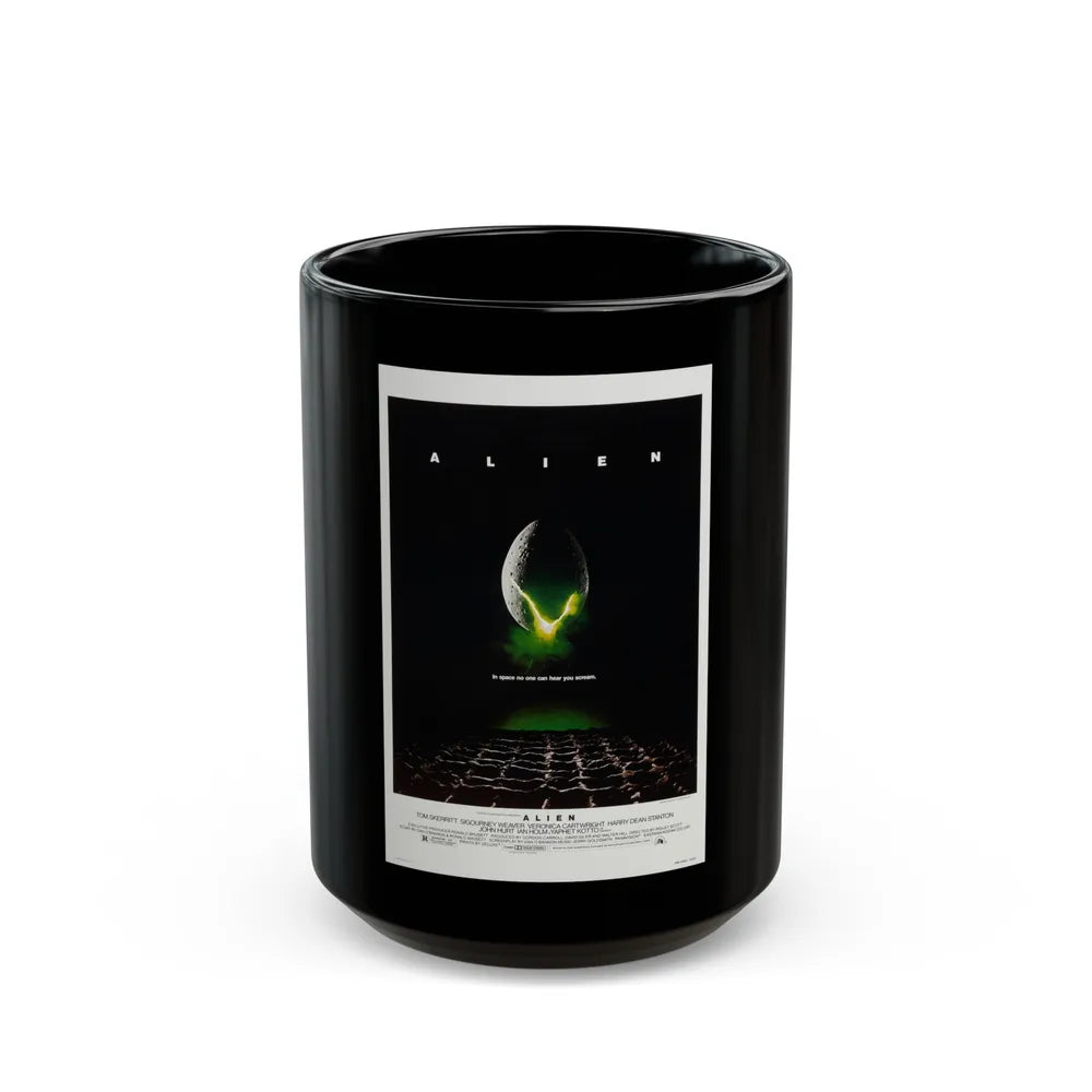 ALIEN 1979 Movie Poster - Black Coffee Mug-15oz-Go Mug Yourself