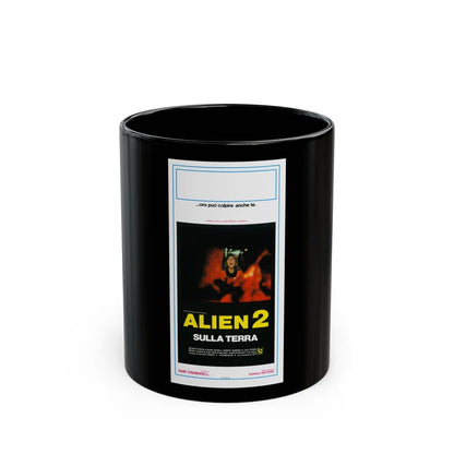 ALIEN 2 (ITALIAN) 1986 Movie Poster - Black Coffee Mug-11oz-Go Mug Yourself