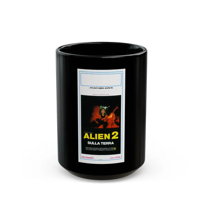 ALIEN 2 (ITALIAN) 1986 Movie Poster - Black Coffee Mug-15oz-Go Mug Yourself