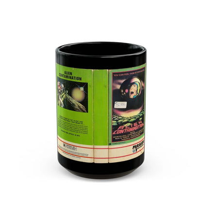 ALIEN CONTAMINATION (VHS COVER) - Black Coffee Mug-15oz-Go Mug Yourself