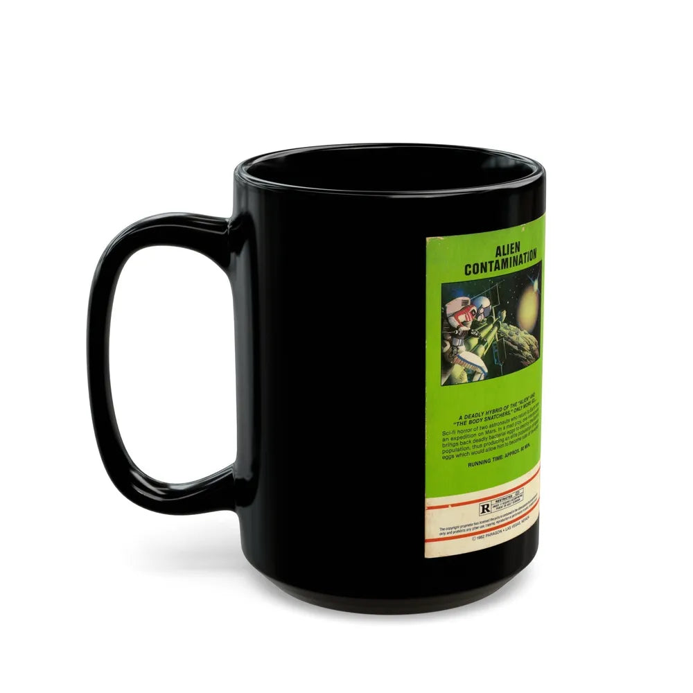 ALIEN CONTAMINATION (VHS COVER) - Black Coffee Mug-Go Mug Yourself