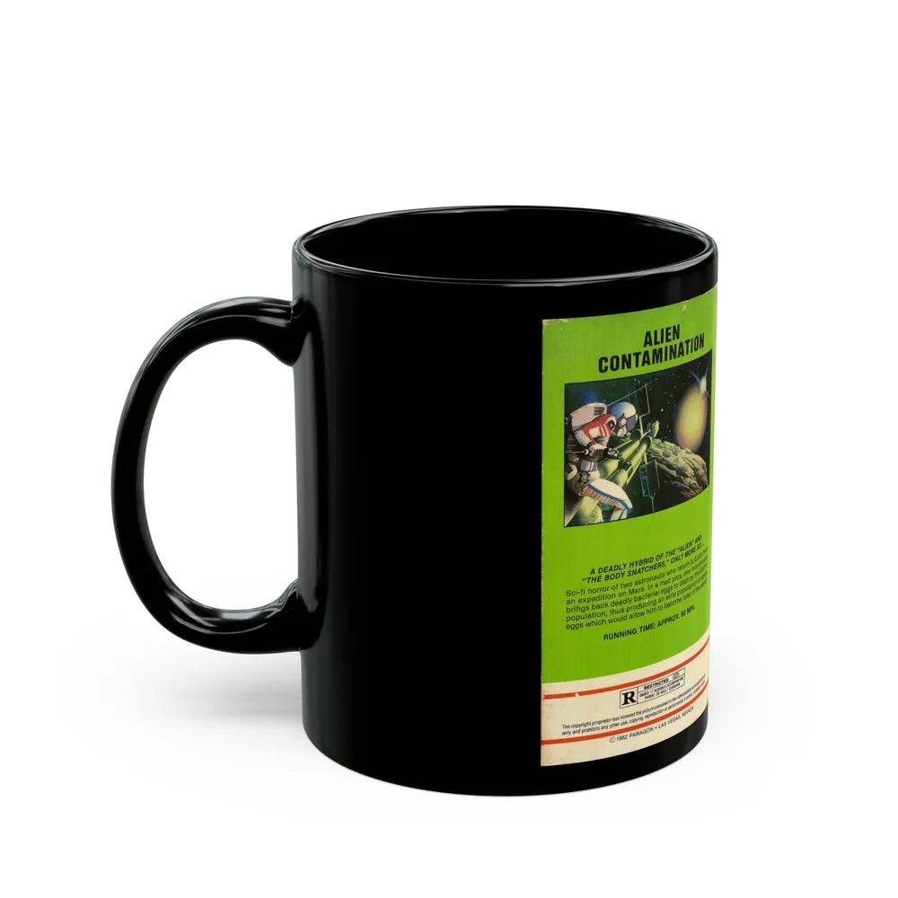 ALIEN CONTAMINATION (VHS COVER) - Black Coffee Mug-Go Mug Yourself