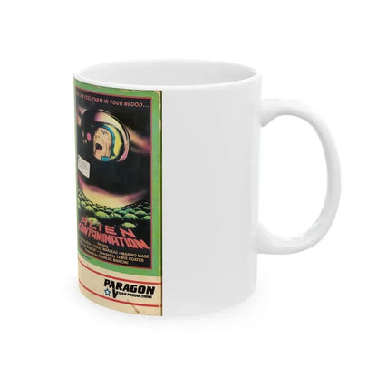 ALIEN CONTAMINATION (VHS COVER) - White Coffee Mug - Go Mug Yourself