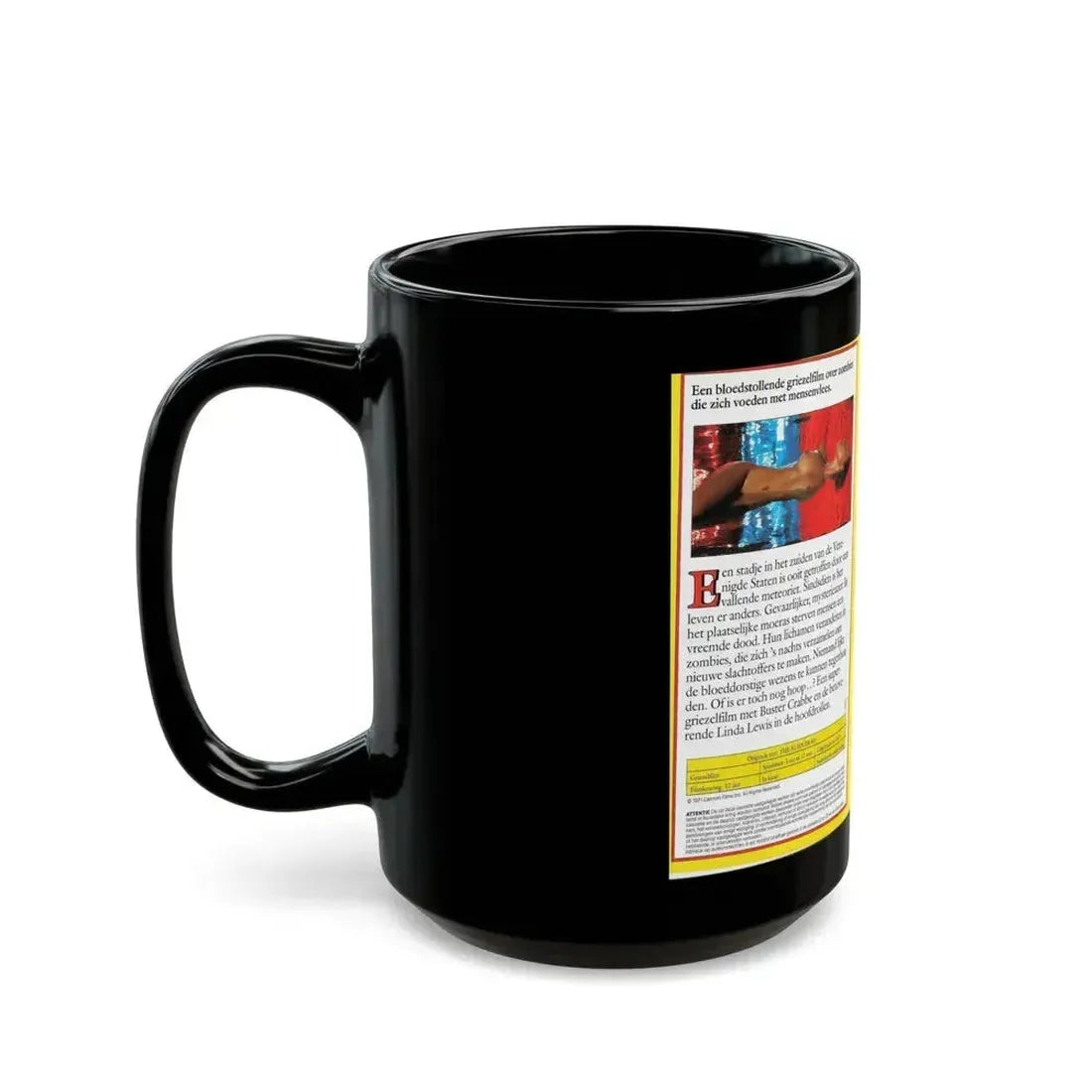 ALIEN DEAD CIC VIDEO (VHS COVER) - Black Coffee Mug - Go Mug Yourself