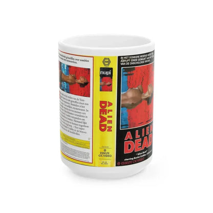 ALIEN DEAD CIC VIDEO (VHS COVER) - White Coffee Mug 15oz - Go Mug Yourself