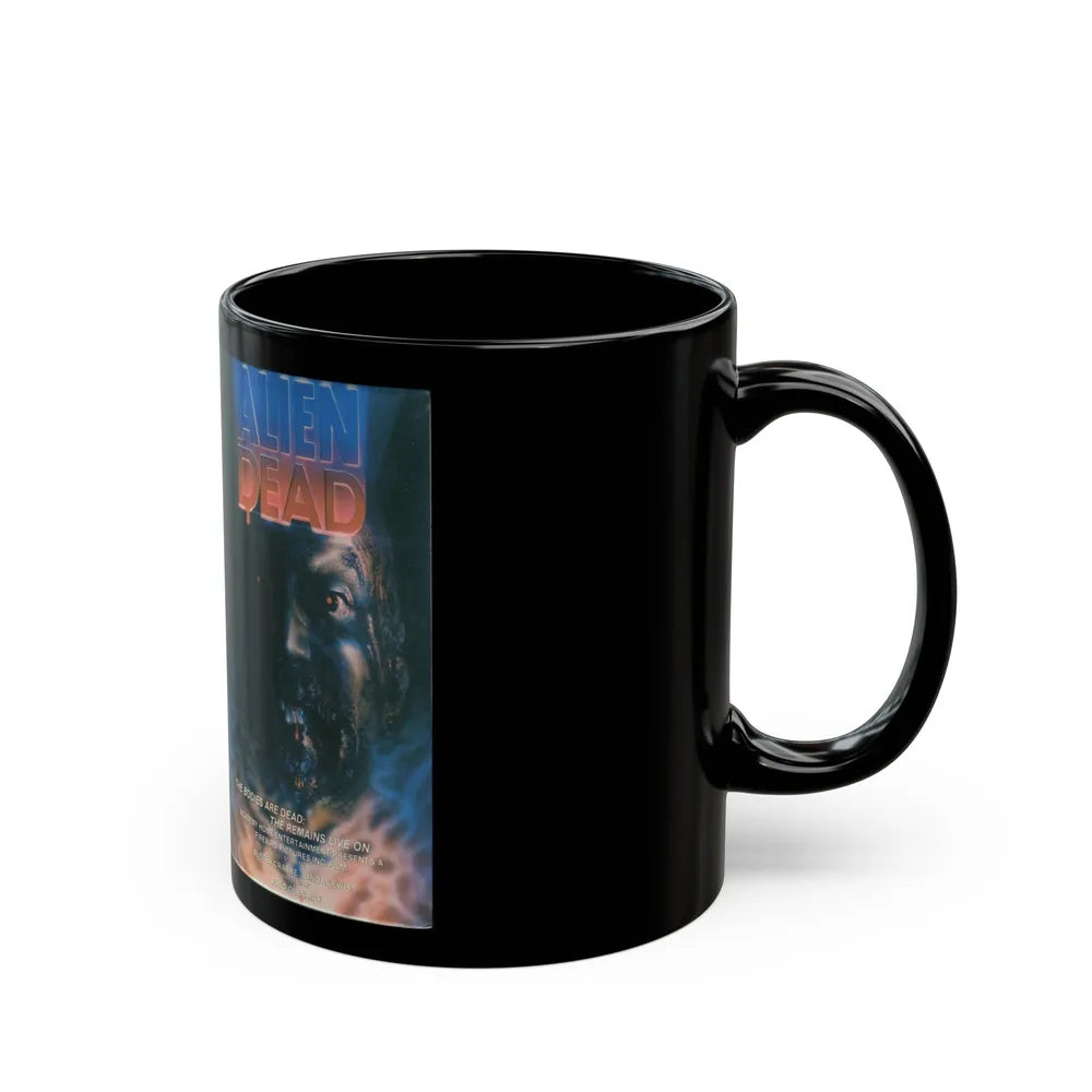 ALIEN DEAD (VHS COVER) - Black Coffee Mug-Go Mug Yourself