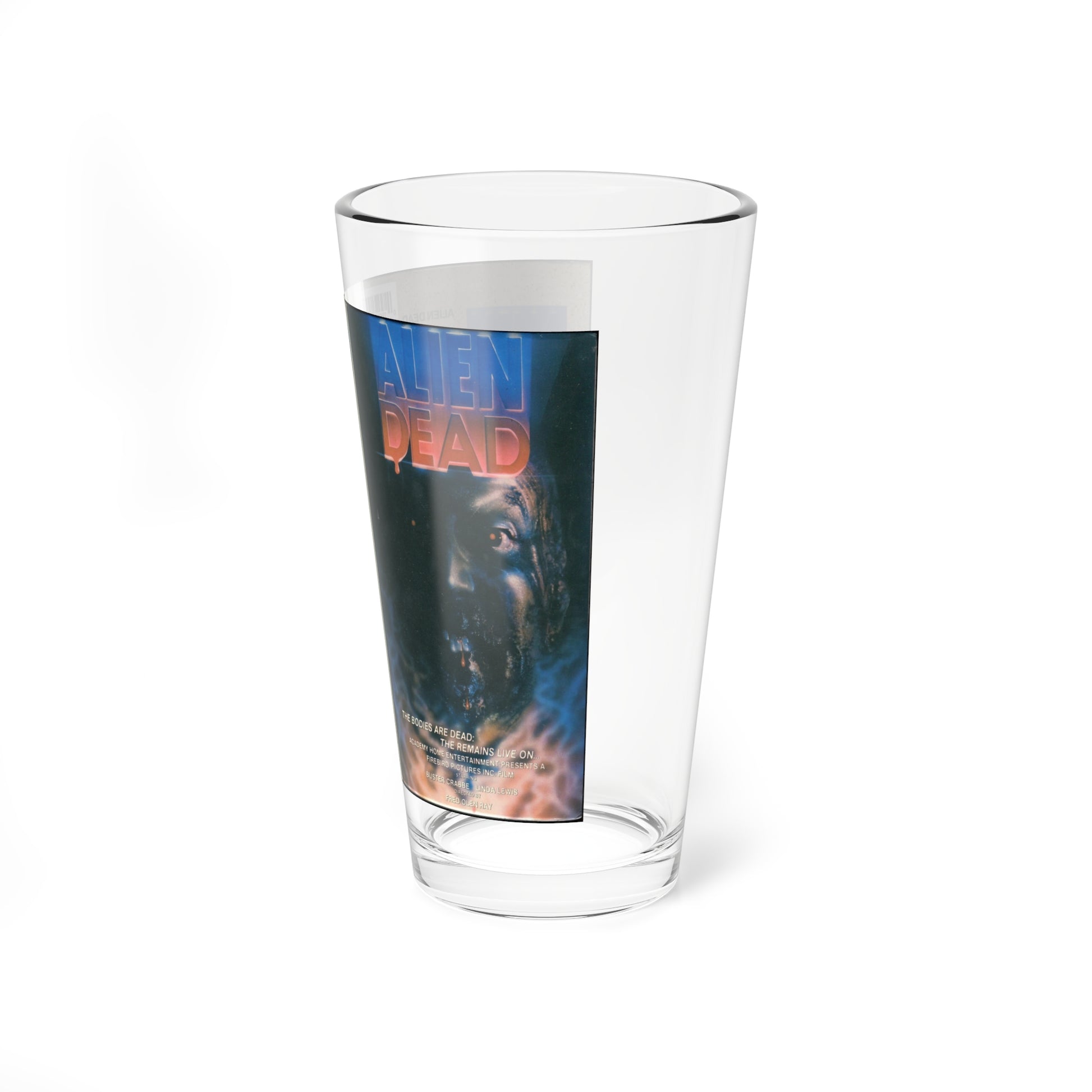 ALIEN DEAD (VHS COVER) Pint Glass 16oz-Go Mug Yourself