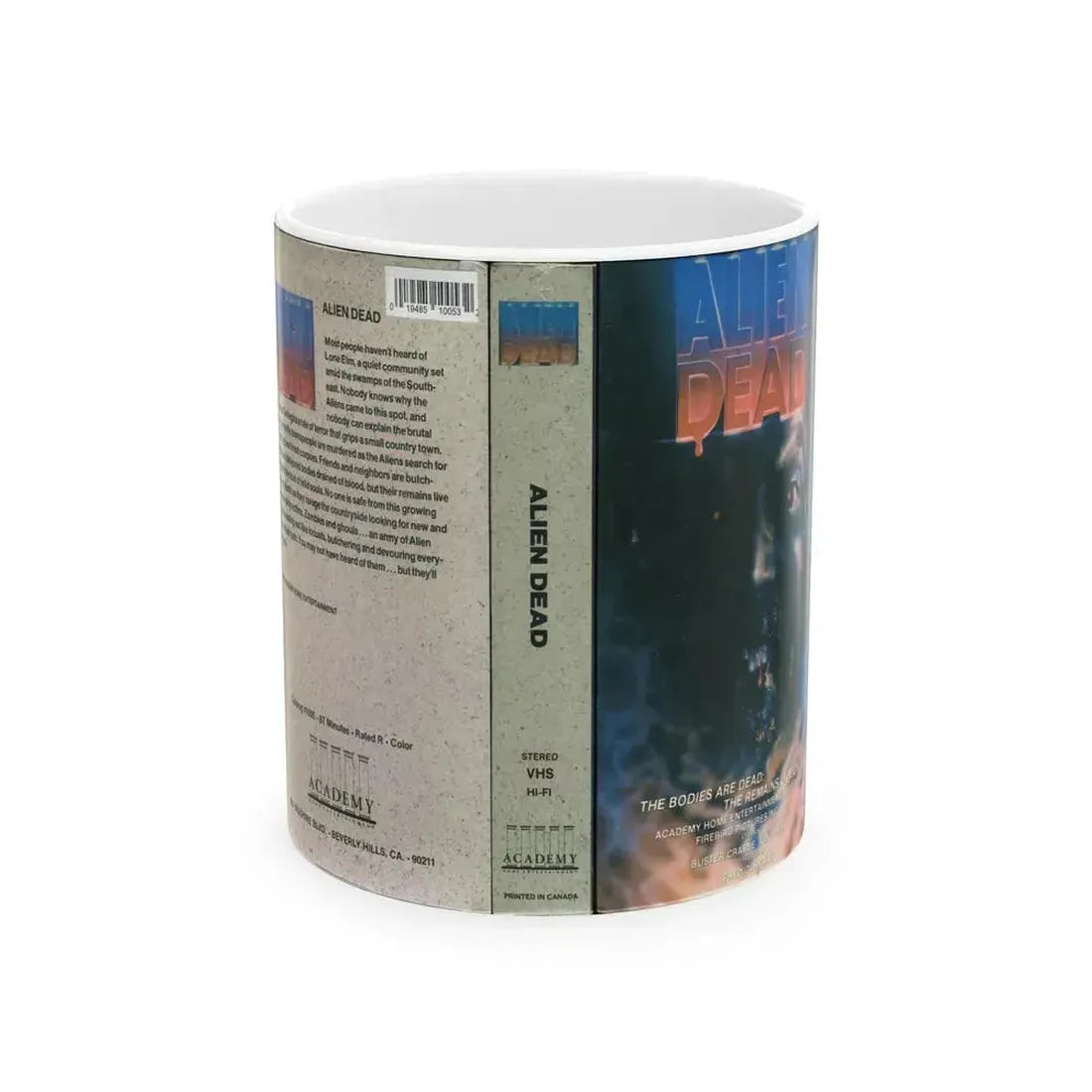 ALIEN DEAD (VHS COVER) - White Coffee Mug 11oz - Go Mug Yourself
