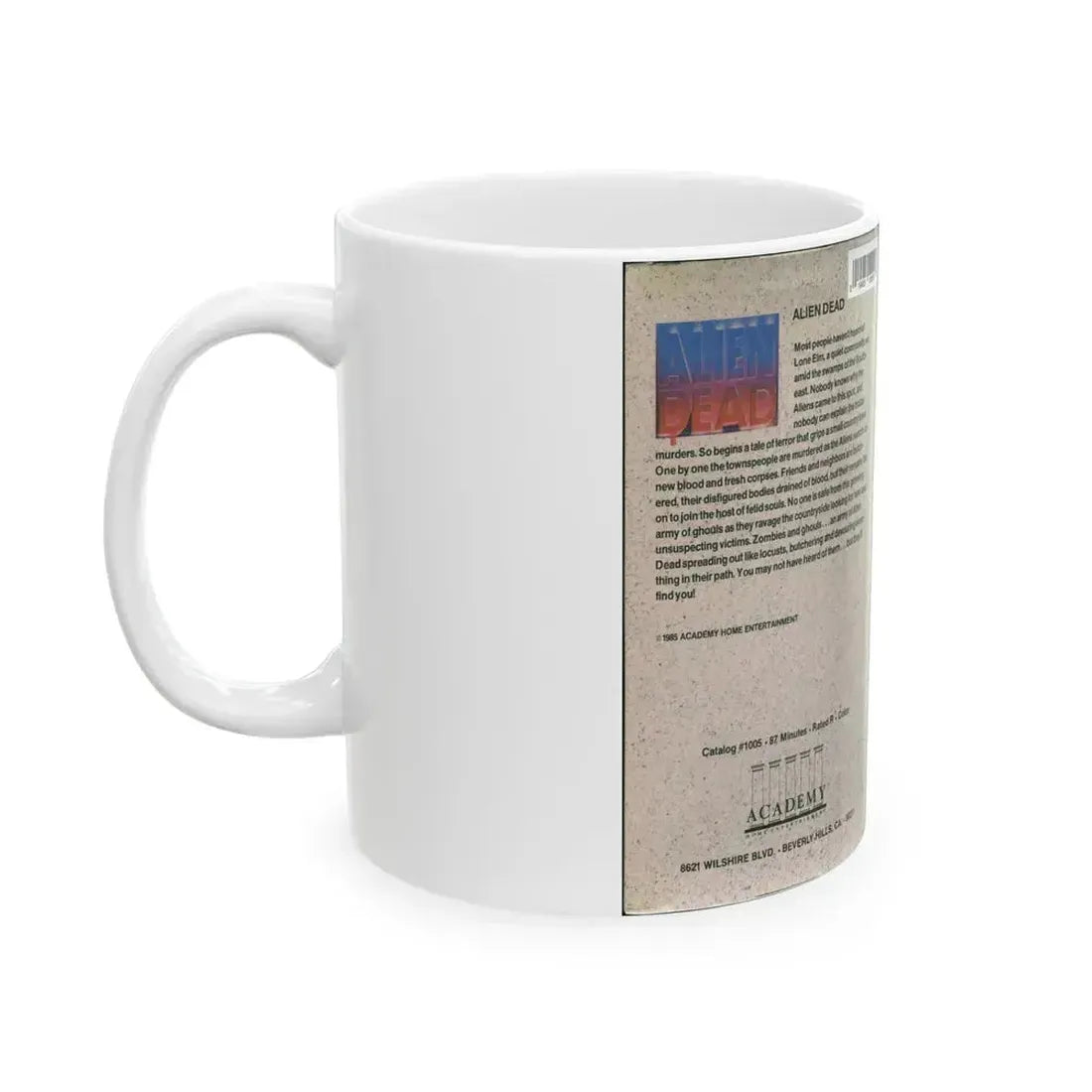 ALIEN DEAD (VHS COVER) - White Coffee Mug - Go Mug Yourself