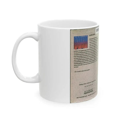 ALIEN DEAD (VHS COVER) - White Coffee Mug - Go Mug Yourself