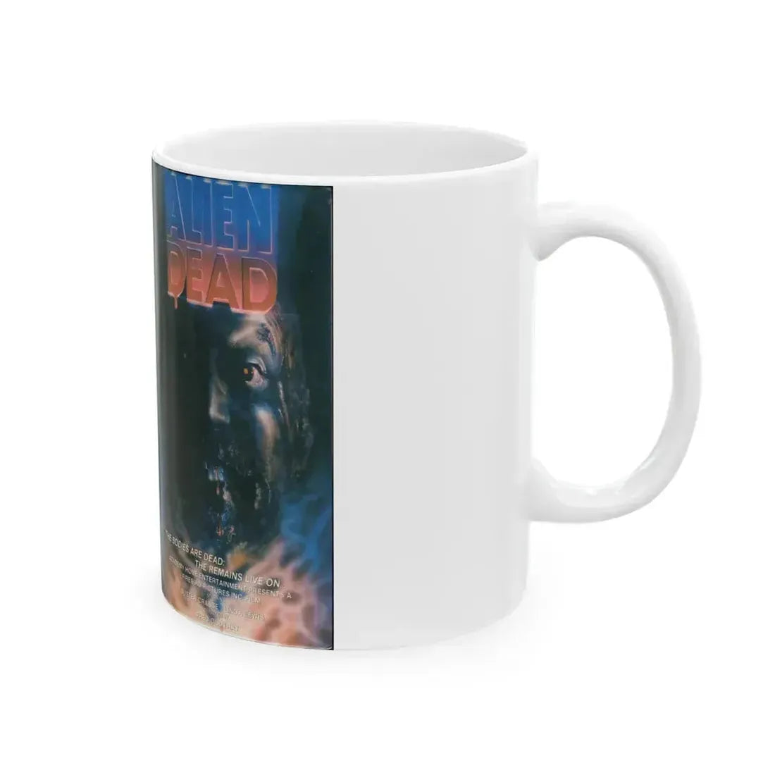 ALIEN DEAD (VHS COVER) - White Coffee Mug - Go Mug Yourself