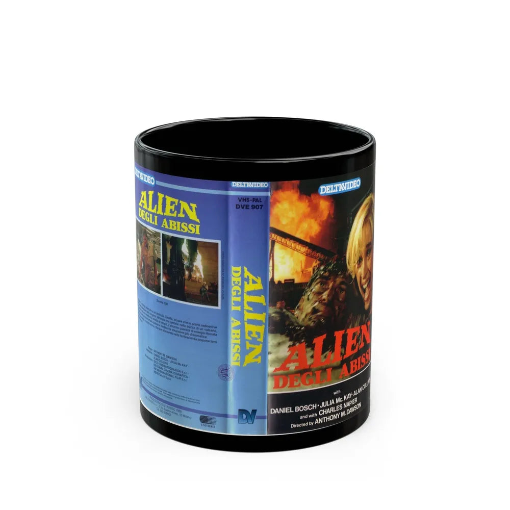 ALIEN DEGLI ABISSI (VHS COVER) - Black Coffee Mug-11oz-Go Mug Yourself