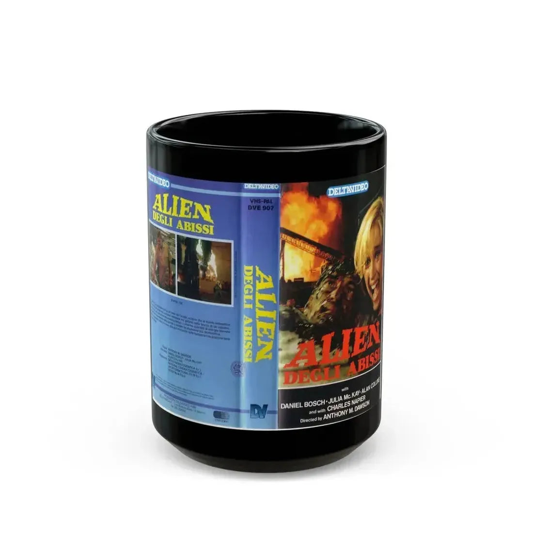 ALIEN DEGLI ABISSI (VHS COVER) - Black Coffee Mug 15oz - Go Mug Yourself