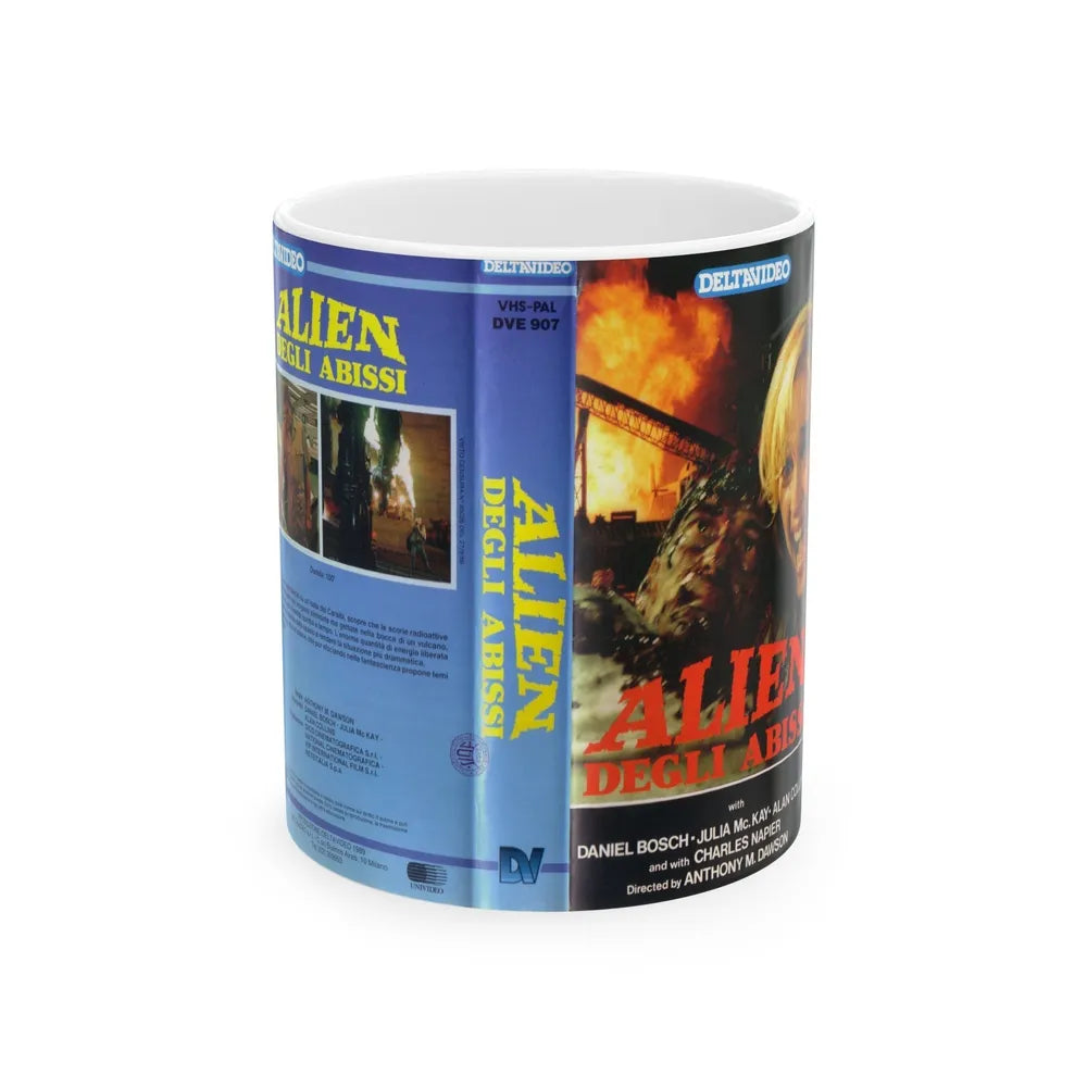 ALIEN DEGLI ABISSI (VHS COVER) - White Coffee Mug-11oz-Go Mug Yourself