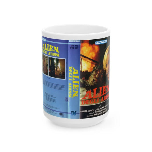 ALIEN DEGLI ABISSI (VHS COVER) - White Coffee Mug-15oz-Go Mug Yourself