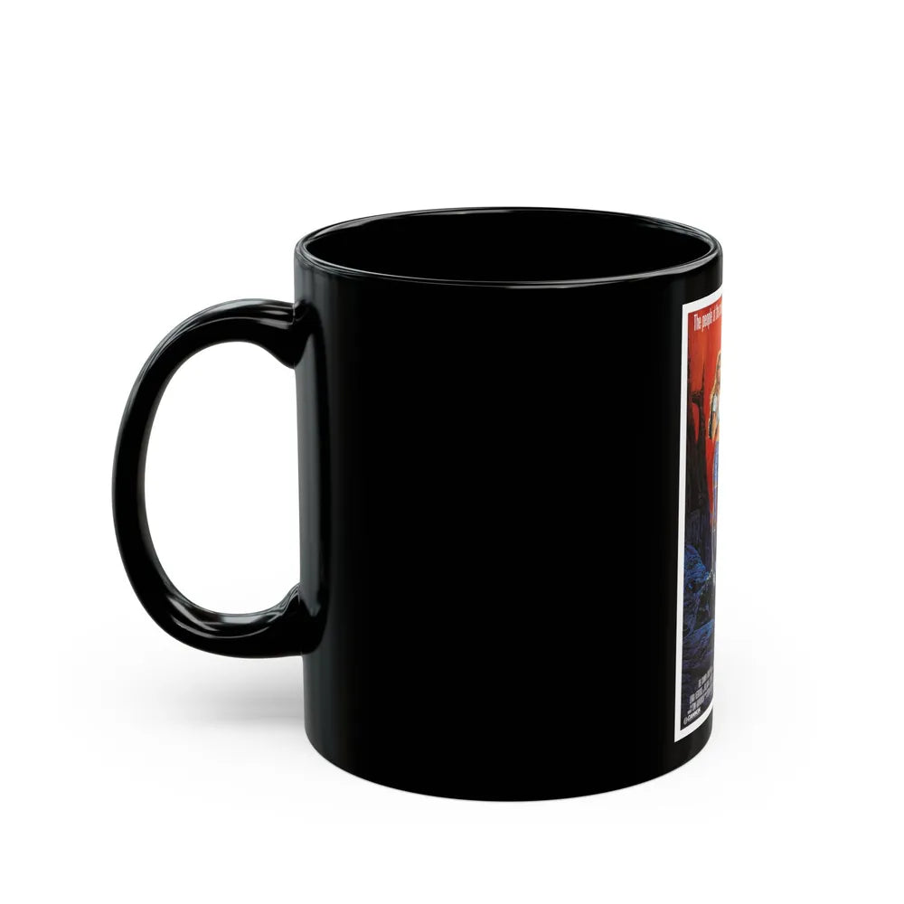 ALIEN FROM L.A 1988 Movie Poster - Black Coffee Mug-Go Mug Yourself