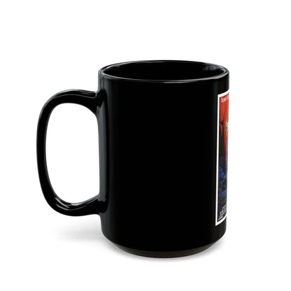 ALIEN FROM L.A 1988 Movie Poster - Black Coffee Mug-Go Mug Yourself