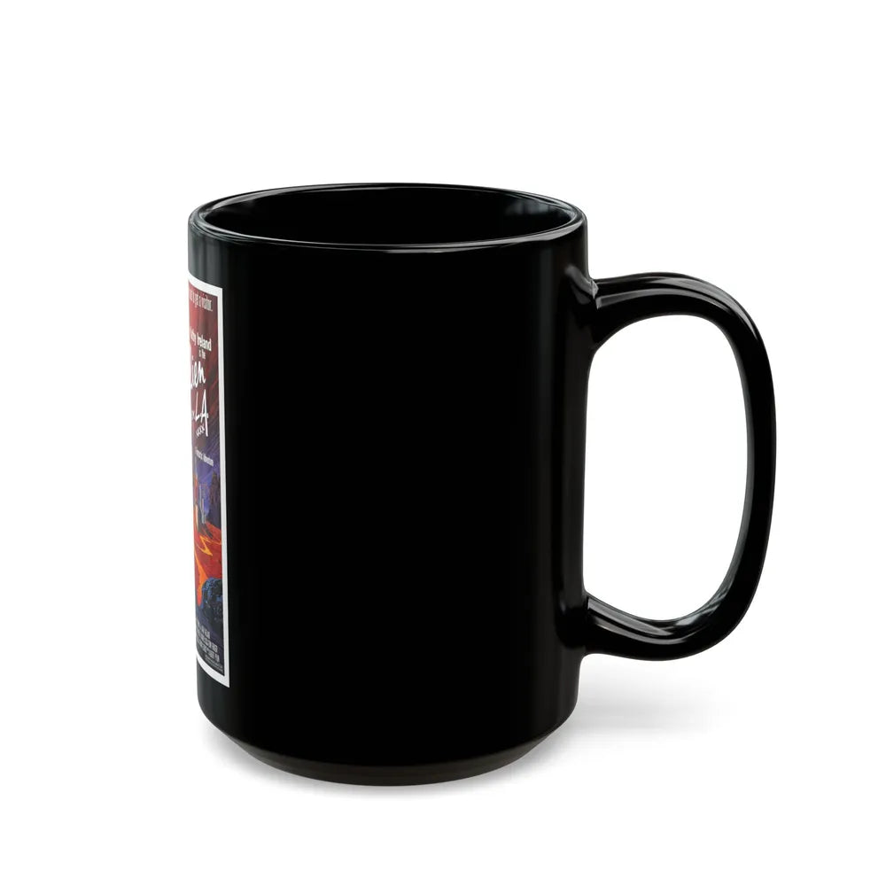 ALIEN FROM L.A 1988 Movie Poster - Black Coffee Mug-Go Mug Yourself