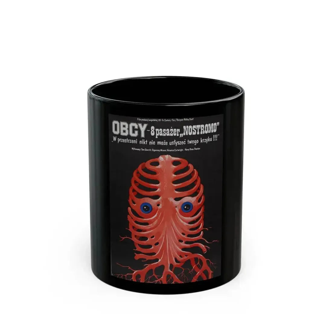 ALIEN (POLISH) 1979 Movie Poster - Black Coffee Mug 11oz - Go Mug Yourself