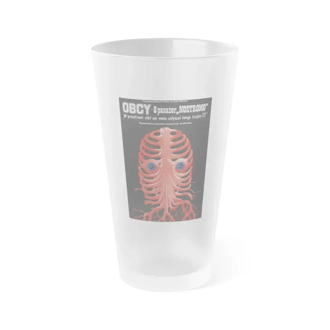 ALIEN (POLISH) 1979 Movie Poster - Frosted Pint Glass 16oz Default Title - Go Mug Yourself