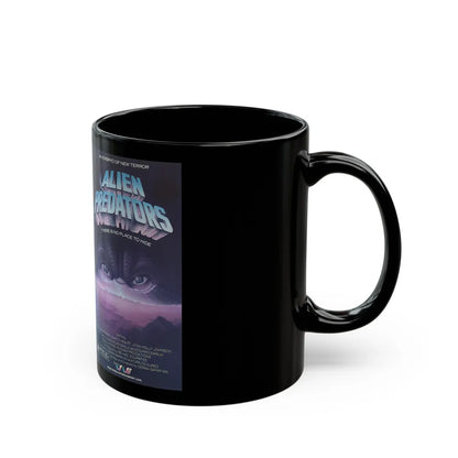 ALIEN PREDATORS (VHS COVER) - Black Coffee Mug-Go Mug Yourself