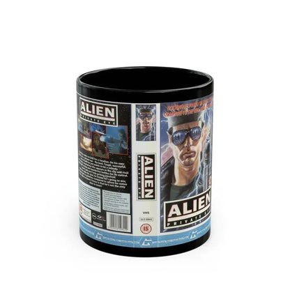 ALIEN PRIVATE EYE (VHS COVER) - Black Coffee Mug 11oz - Go Mug Yourself