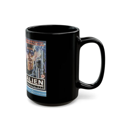 ALIEN PRIVATE EYE (VHS COVER) - Black Coffee Mug-Go Mug Yourself