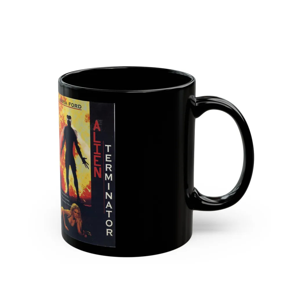 ALIEN TERMINATOR (VHS COVER) - Black Coffee Mug-Go Mug Yourself