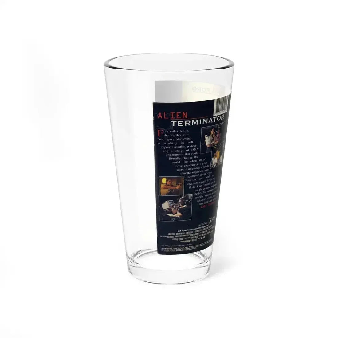 ALIEN TERMINATOR (VHS COVER) Pint Glass 16oz - Go Mug Yourself