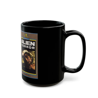 ALIEN TERROR (VHS COVER) - Black Coffee Mug-Go Mug Yourself