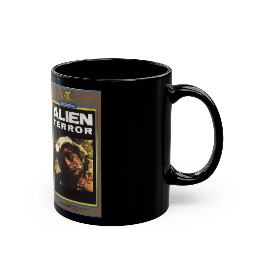 ALIEN TERROR (VHS COVER) - Black Coffee Mug-Go Mug Yourself