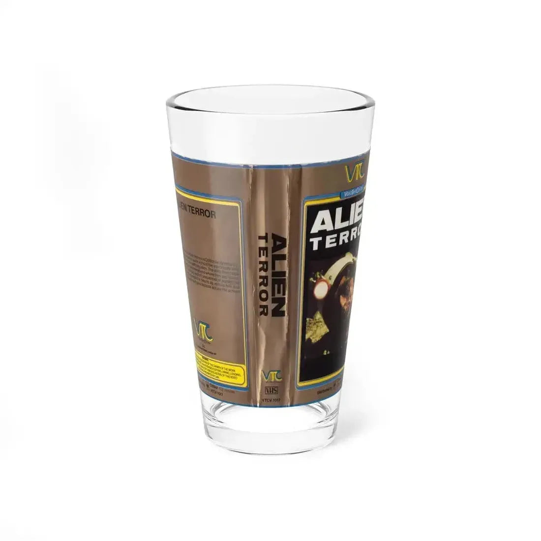 ALIEN TERROR (VHS COVER) Pint Glass 16oz 16oz - Go Mug Yourself