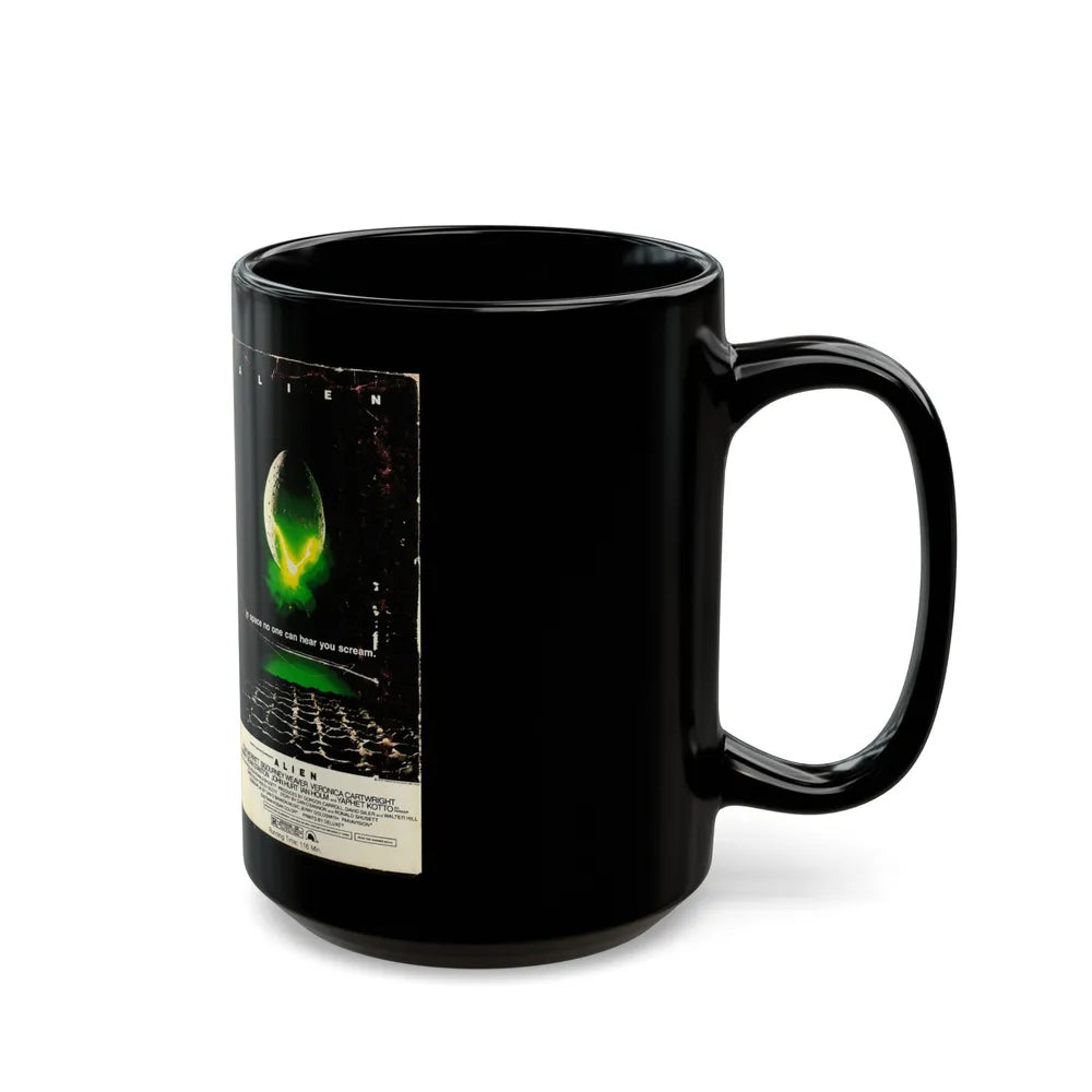 ALIEN (VHS COVER) - Black Coffee Mug-Go Mug Yourself