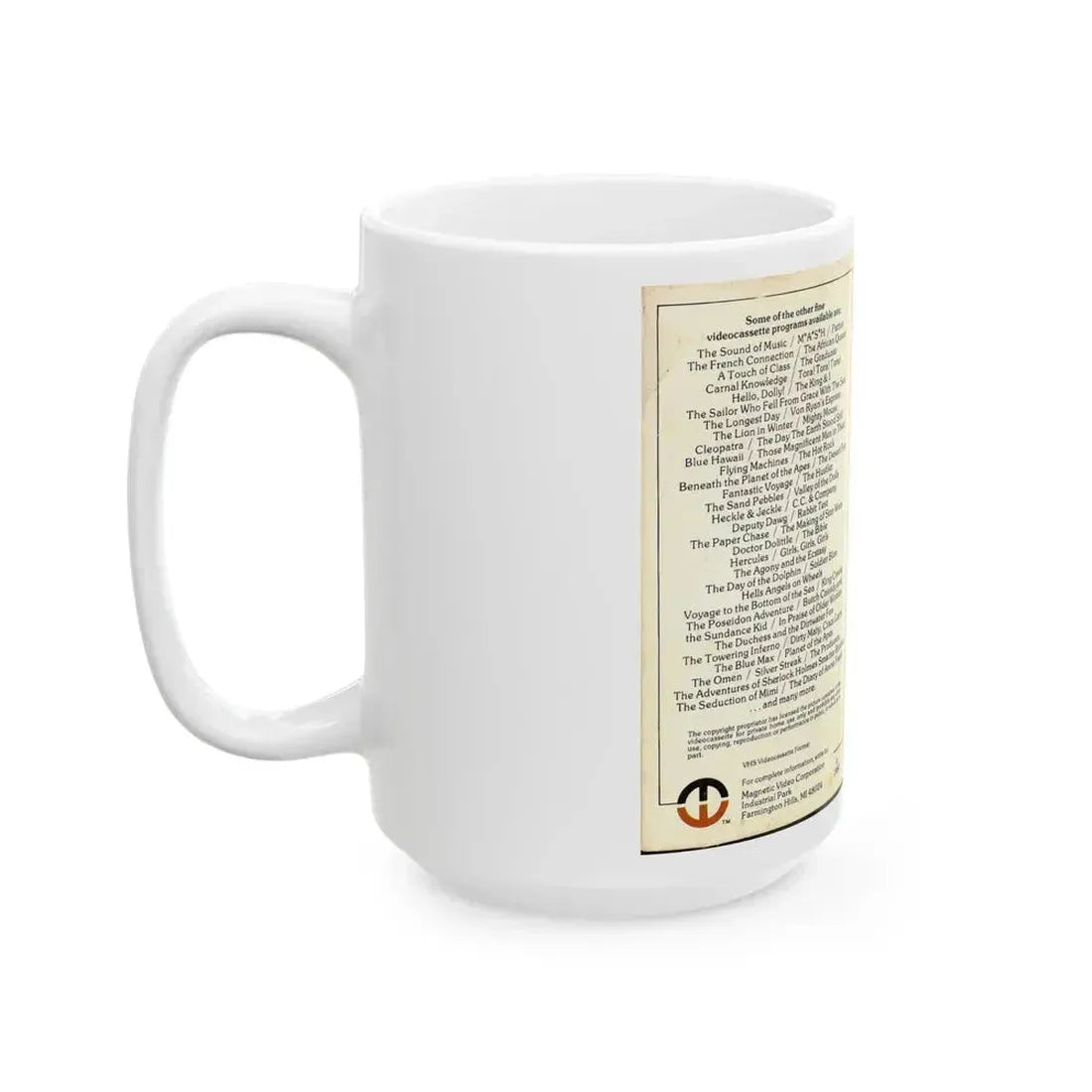 ALIEN (VHS COVER) - White Coffee Mug - Go Mug Yourself