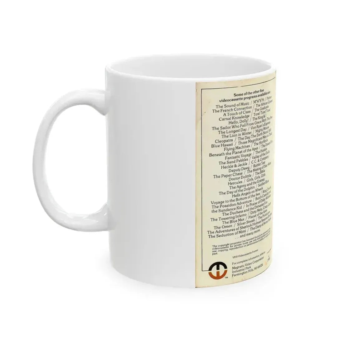 ALIEN (VHS COVER) - White Coffee Mug - Go Mug Yourself