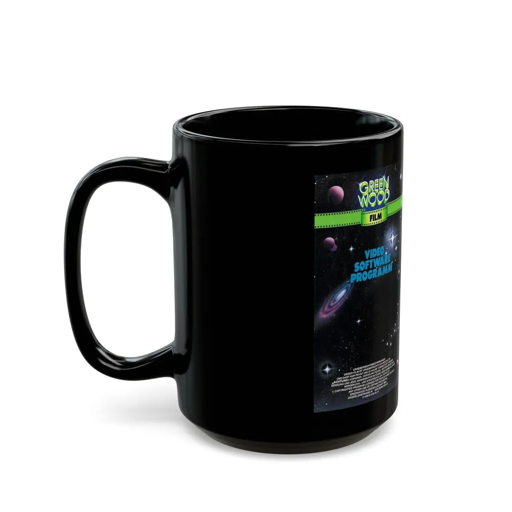 ALIEN0DIE0SAAT DES GRAUENS KEHRT ZURUCK (VHS COVER) - Black Coffee Mug-Go Mug Yourself