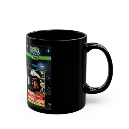 ALIEN0DIE0SAAT DES GRAUENS KEHRT ZURUCK (VHS COVER) - Black Coffee Mug-Go Mug Yourself