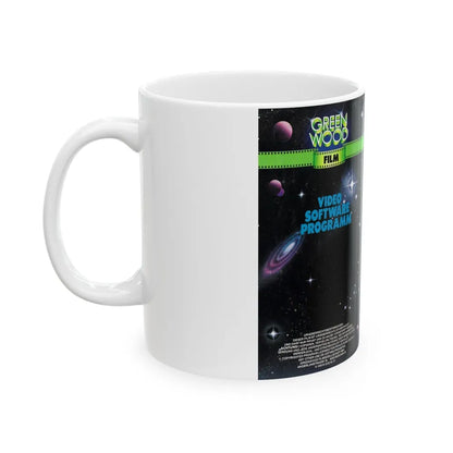 ALIEN0DIE0SAAT DES GRAUENS KEHRT ZURUCK (VHS COVER) - White Coffee Mug-Go Mug Yourself