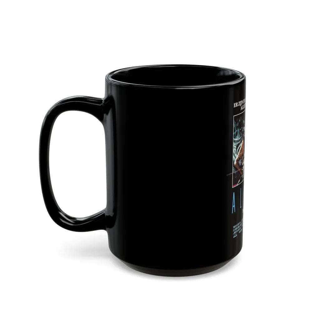 ALIENS (DUTCH) 1986 Movie Poster - Black Coffee Mug-Go Mug Yourself