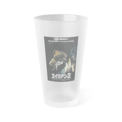 ALIENS (JAPANESE) 1986 Movie Poster - Frosted Pint Glass 16oz Default Title - Go Mug Yourself