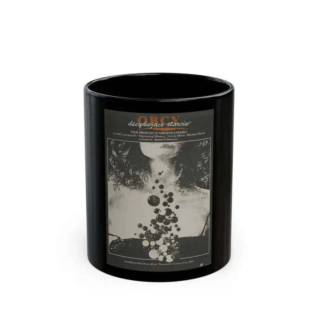 ALIENS (POLISH) 1986 Movie Poster - Black Coffee Mug 11oz - Go Mug Yourself