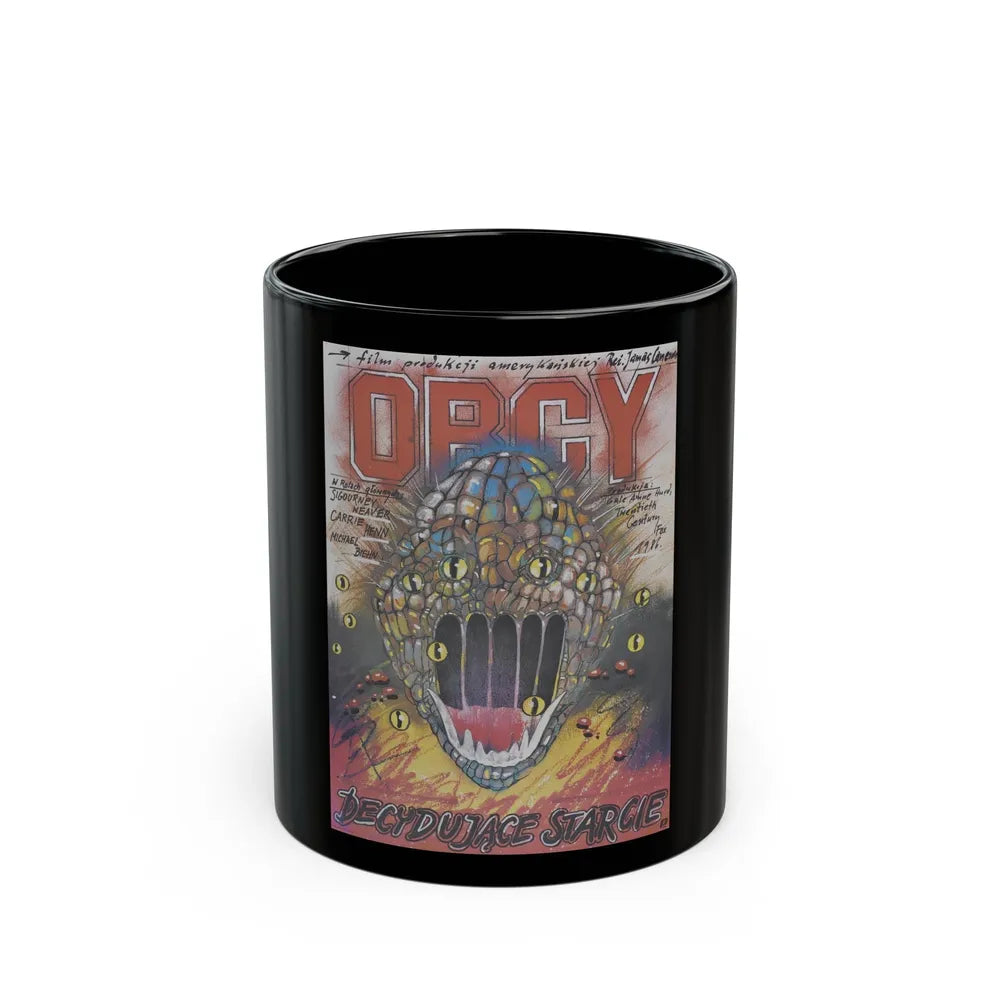 ALIENS (POLISH 2) 1986 Movie Poster - Black Coffee Mug-11oz-Go Mug Yourself