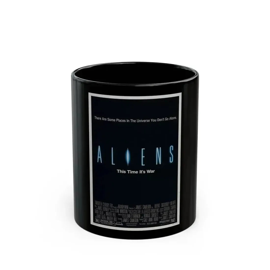 ALIENS (TEASER) 1986 Movie Poster - Black Coffee Mug 11oz - Go Mug Yourself