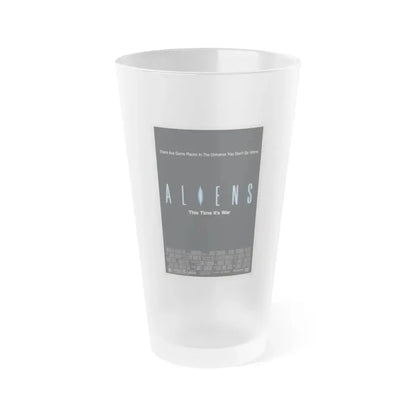 ALIENS (TEASER) 1986 Movie Poster - Frosted Pint Glass 16oz Default Title - Go Mug Yourself