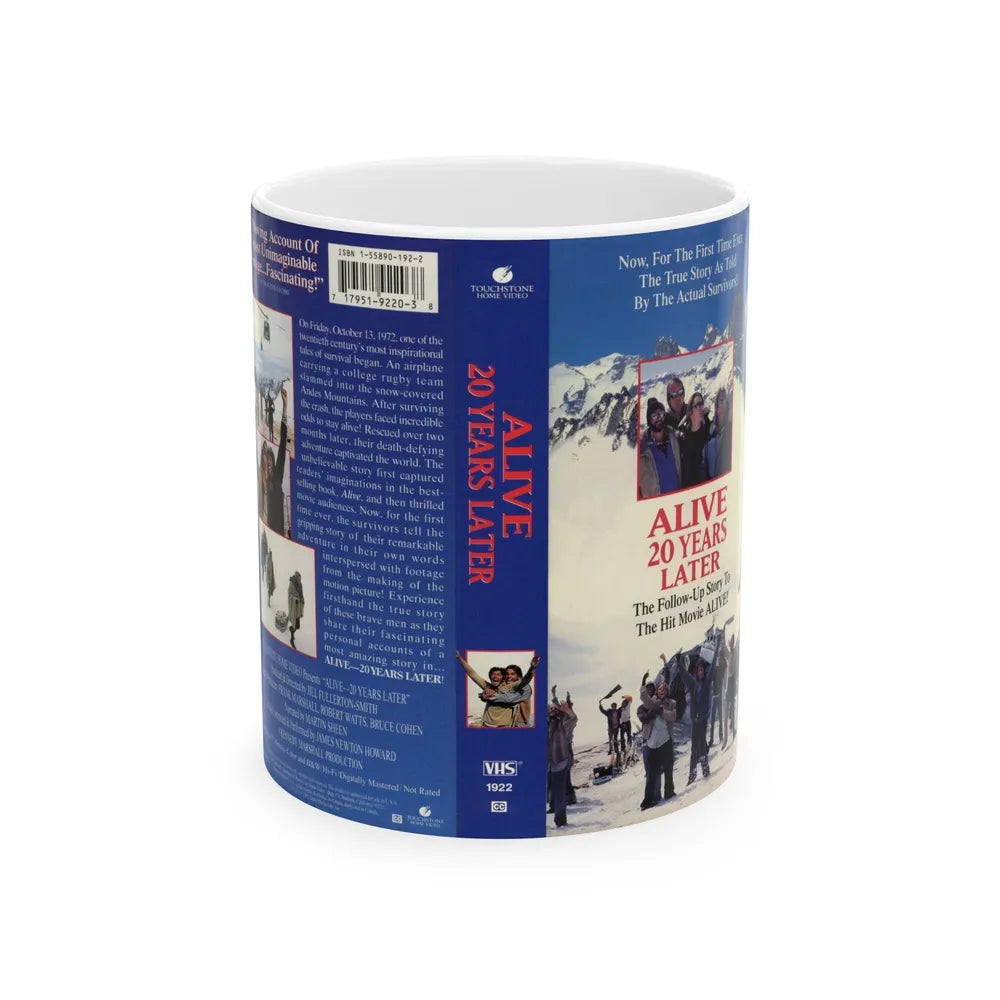 ALIVE 20 YEARS LATER (VHS COVER) - White Coffee Mug-11oz-Go Mug Yourself