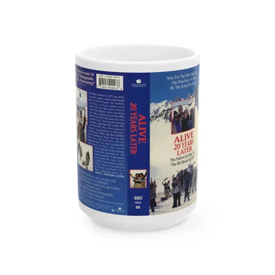 ALIVE 20 YEARS LATER (VHS COVER) - White Coffee Mug 15oz - Go Mug Yourself